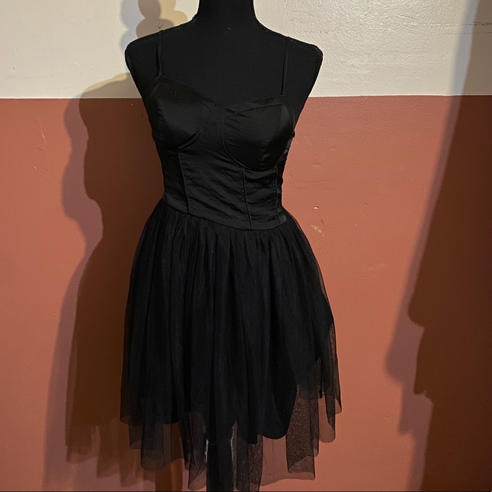 Black cocktail dress